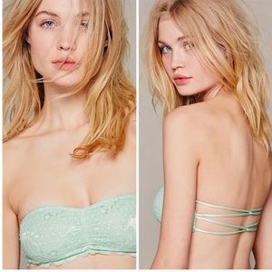 Free People Intimately Essential Lace Mint Bandeau